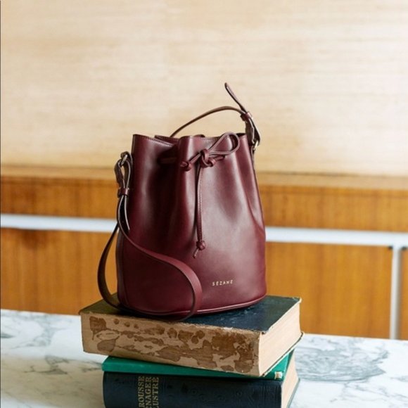 Sezane Handbags - Sezane | Farrow Bag Burgundy RARE